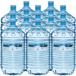 beneden Transparant mouw 15 x 18 Liter StellAlpina, Prijs per fles: € 11,25 • Watercooler-online.nl